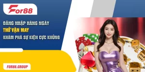 đăng nhập hàng ngày thử vận may for88